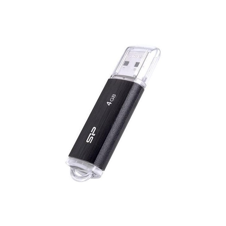 SILICON POWER Ultima U02 Pendrive USB chiavetta USB 4 GB USB 2.0 (SP004GBUF2U02V1K) Nero