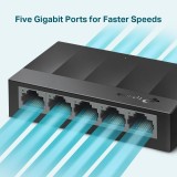 TP-Link Switch di rete da desktop 5 porte 10/100/1000Mbps