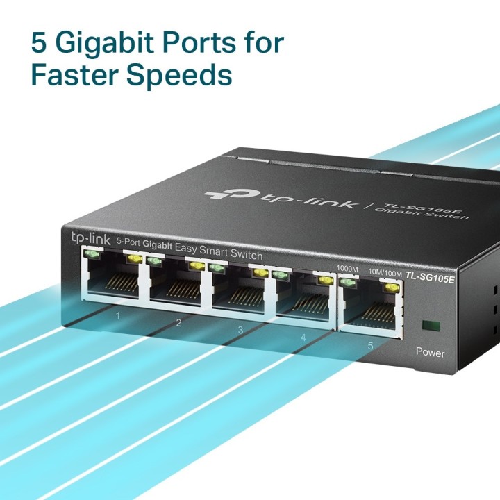 TP-Link Switch Smart Easy Gigabit 5 porte