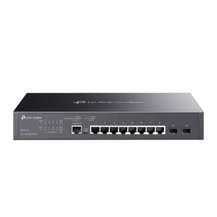 TP-LINK TL-SG3210 Managed L2 Gigabit Ethernet (10/100/1000) Power over Ethernet (PoE) nero