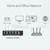 TP-Link Switch di rete da desktop 5 porte 10/100/1000Mbps