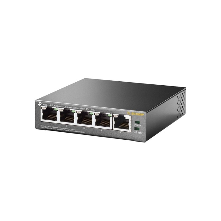 TP-Link Switch Desktop Gigabit 5 porte con PoE e 4 porte