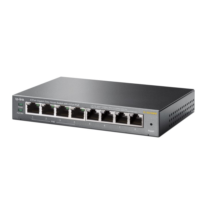 TP-Link Switch Smart Easy Gigabit 8 porte con 4 porte PoE
