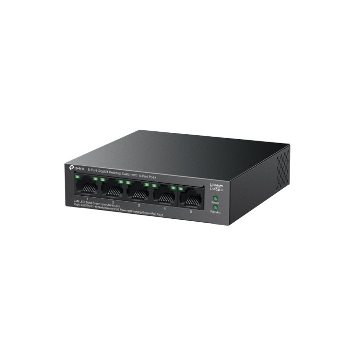 TP-Link LiteWave Switch desktop gigabit 5 porte con 4 porte PoE+