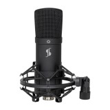 STAGG SUM45 Set - USB set microfono con asta microfono supporto antiurto filtro antivento e cavo USB