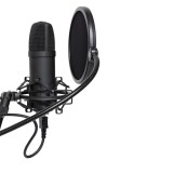 STAGG SUM45 Set - USB set microfono con asta microfono supporto antiurto filtro antivento e cavo USB