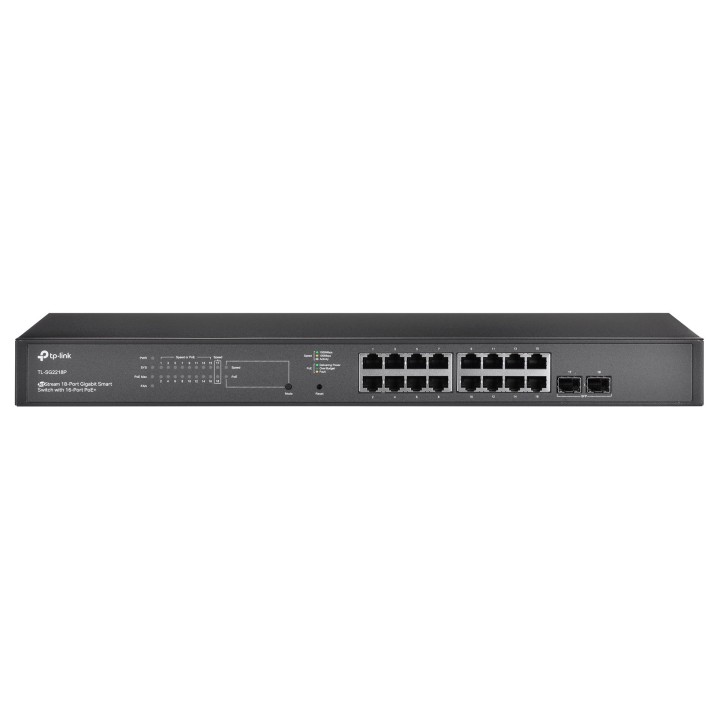 TP-Link JetStream Switch Smart Gigabit a 18 Porte con PoE+ a 16 Porte