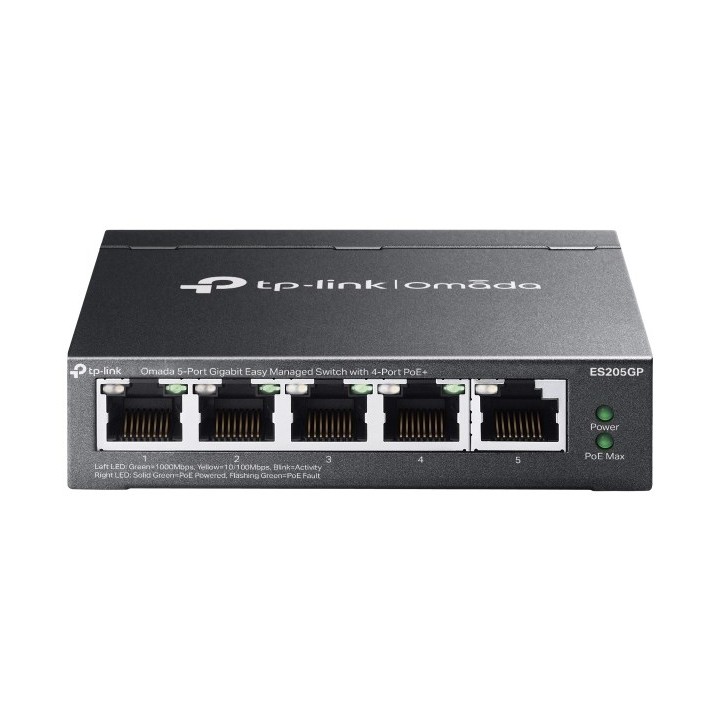 TP-Link Switch Gigabit gestito facilmente Omada 5 porte con PoE+ 4 porte
