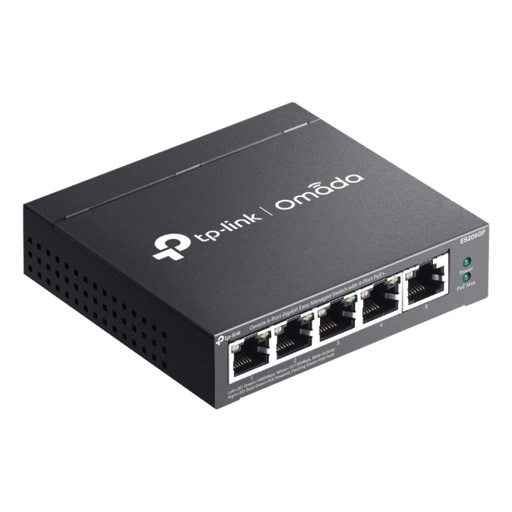 TP-Link Switch Gigabit gestito facilmente Omada 5 porte con PoE+ 4 porte