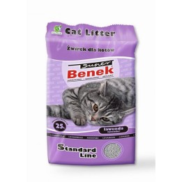 Certech Super Benek Standard Lavanda - Lettiera per gatti agglomerante 25 l (20 kg)