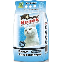 Certech Super Benek Bianco Antibatterico - Lettiera per gatti agglomerante 5 l