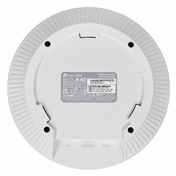 TP-Link Omada AX3000 Punto di accesso a soffitto WiFi 6