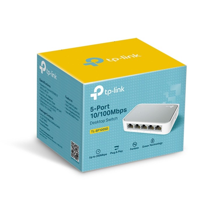TP-Link TL-SF1005D Fast Ethernet gestito (10/100) bianco