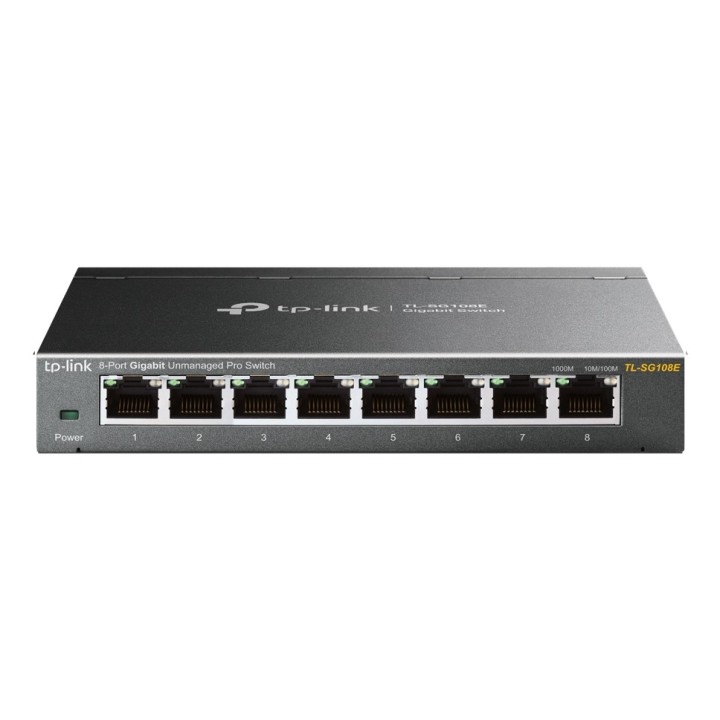 TP-Link TL-SG108E Switch di rete gestito L2 Gigabit Ethernet (10/100/1000) nero