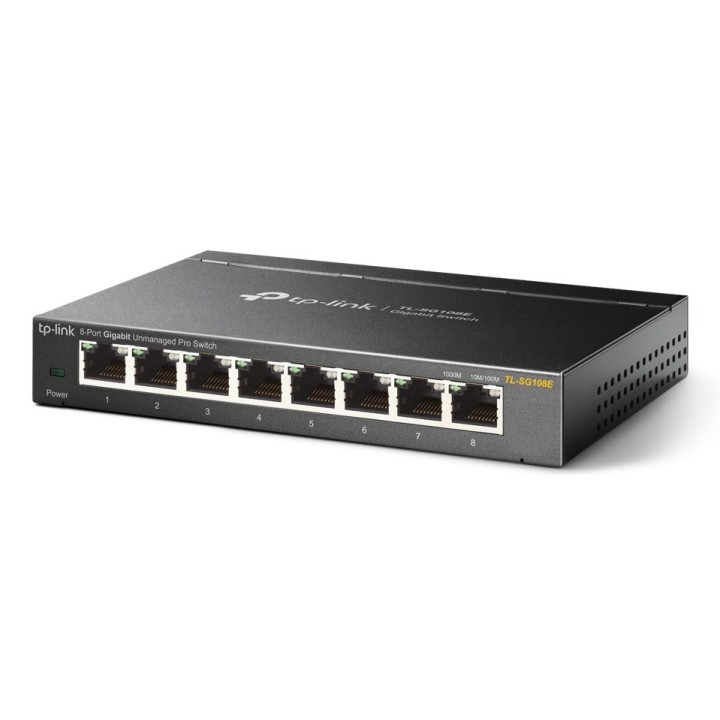 TP-Link TL-SG108E Switch di rete gestito L2 Gigabit Ethernet (10/100/1000) nero