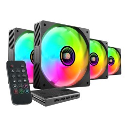 Mars Gaming MFSI4KIT sistema di raffreddamento per computer Ventola case per PC 12 cm nero