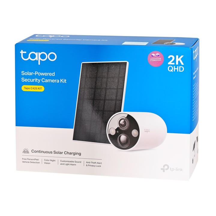 TP-Link Kit telecamera di sicurezza Tapo a energia solare 1 × C425 1 × A201