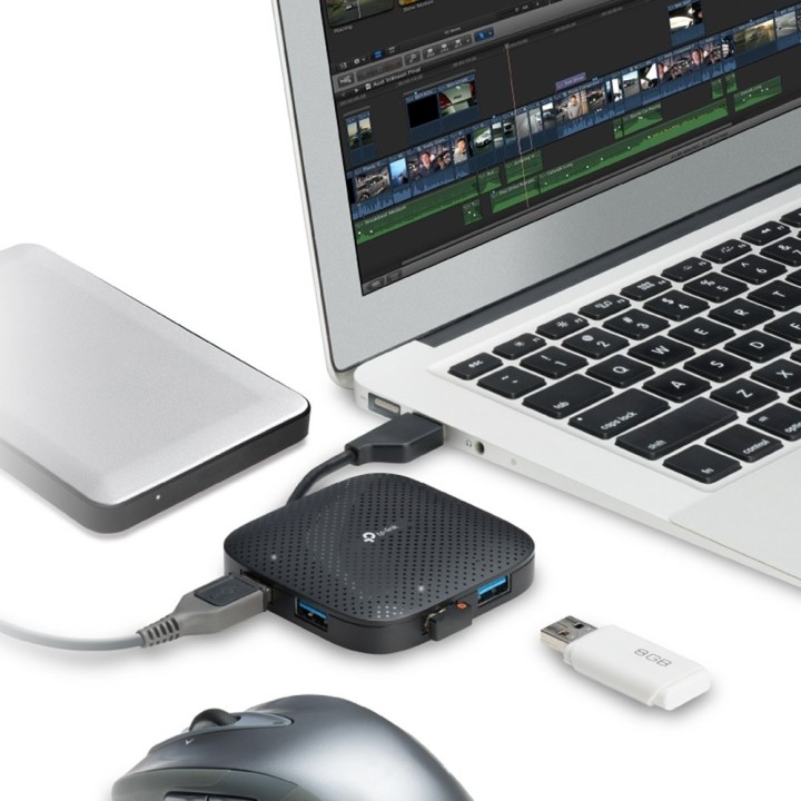 TP-Link UH400 USB 3.2 Gen 1 (3.1 Gen 1) Type-A 5000 Mbit/s nero
