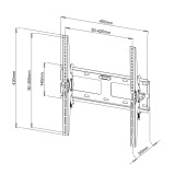 Techly 23-55 Supporto da parete per LED LCD TV orientabile ICA-PLB 131M