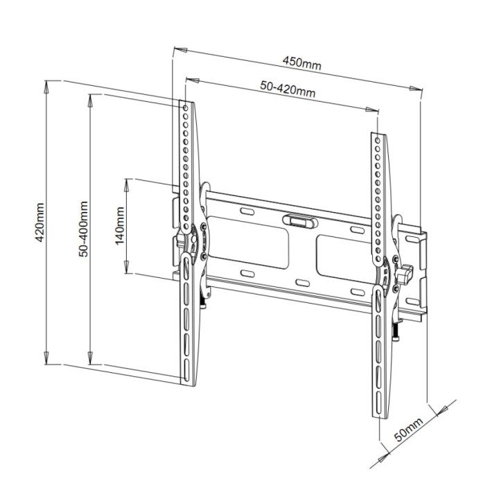 Techly 23-55 Supporto da parete per LED LCD TV orientabile ICA-PLB 131M