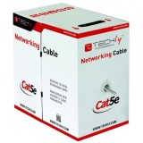 Techly F/UTP Matassa cavo Cat.5E CCA 305m solido esterno nero ITP8-RIS-0305LO