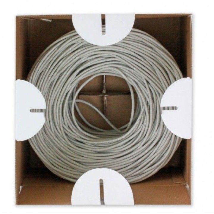 Techly F/UTP Matassa cavo Cat.5E CCA 305m solido esterno nero ITP8-RIS-0305LO