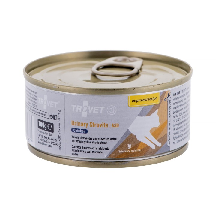 TROVET ASD Struvite urinario con pollo - cibo umido per gatti - 100 g