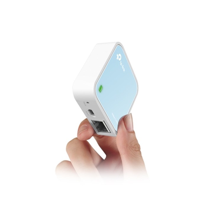 TP-Link TL-WR802N router wireless Fast Ethernet a banda singola (2.4 GHz) blu bianco