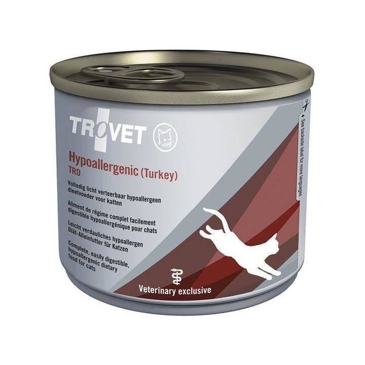 TROVET Ipoallergenico TRD con tacchino - Cibo umido per gatti - 200g