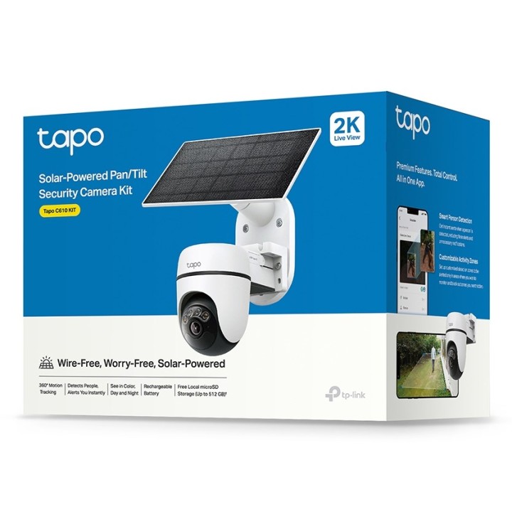 TP-Link Tapo kit telecamera di sicurezza pan/tilt alimentata da energia solare