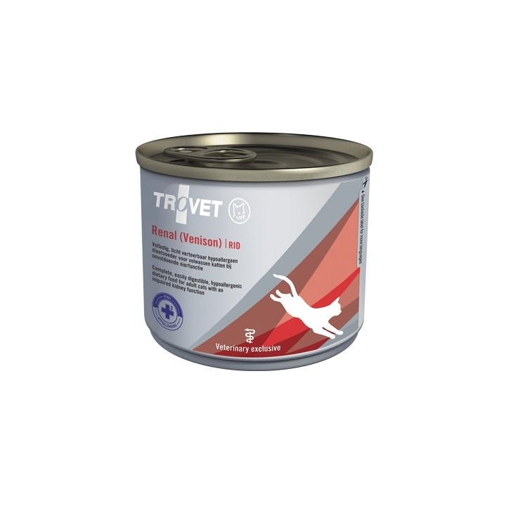 TROVET Renale RID cervo - Cibo umido per gatti - 200g