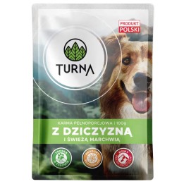 TURNA con carni di selvaggina – cibo umido per cani – 100g