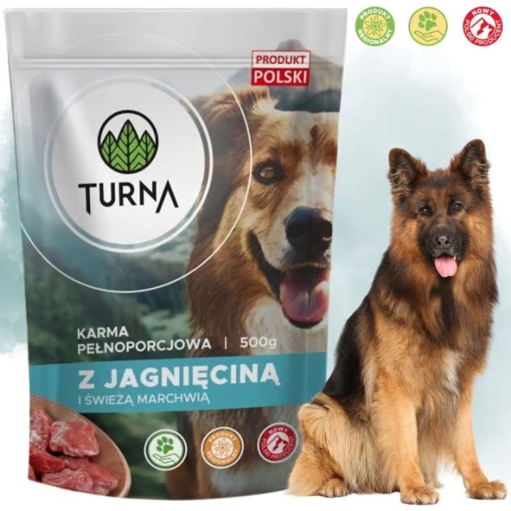 TURNA con agnello – cibo umido per cani – 500g