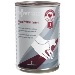 TROVET Proteina unica UPT tacchino mono - Cibo umido per cani e gatti - 400 g