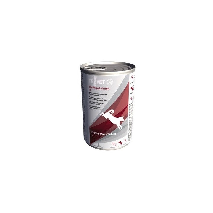 TROVET Ipoallergenico TPD con tacchino - Cibo umido per cani - 400 g