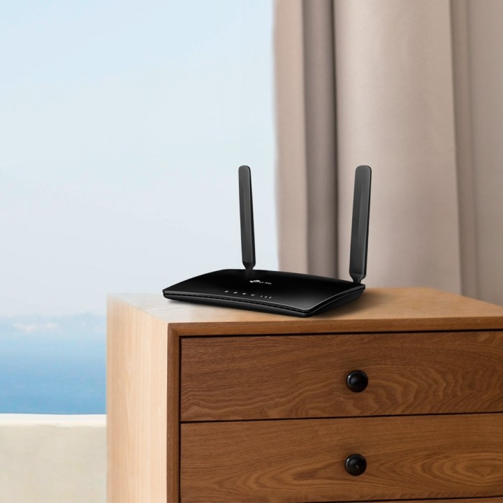TP-LINK TL-MR6400 router wireless single-band (2.4 GHz) Ethernet veloce 3G 4G nero