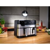 Tefal Friggitrice ad aria calda Dual Easy Fry & Grill EY905D doppia 8.3 L 2700 W acciaio inossidabile