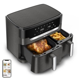 Tefal Friggitrice ad aria calda Easy Fry Dual XXL EY942HE0 doppia 11 L 2020 W grigio