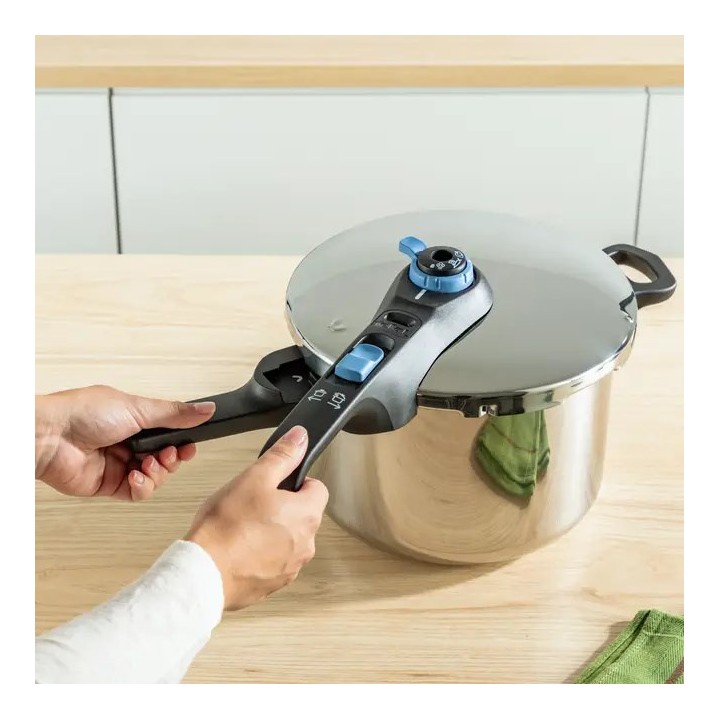 Pentola a pressione TEFAL SECURE TRENDY 6L + cesto acciaio inossidabile