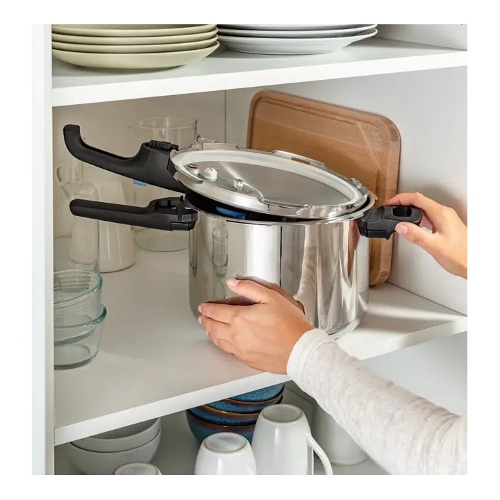 Pentola a pressione TEFAL SECURE TRENDY 6L + cesto acciaio inossidabile