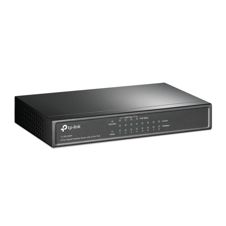 TP-Link Switch Desktop Gigabit 8 porte con PoE e 4 porte