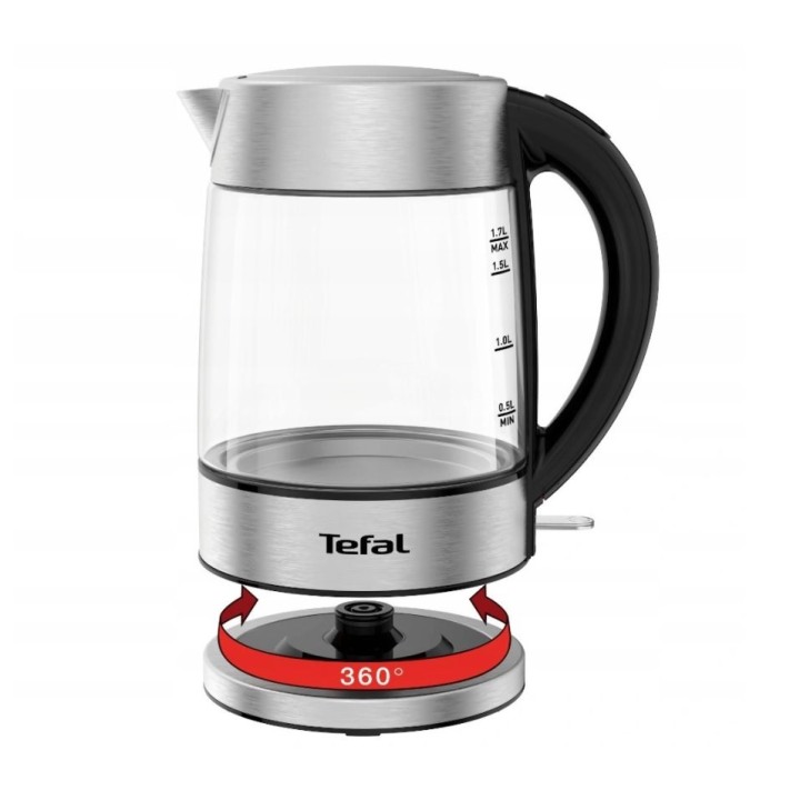 Tefal KI772D Bollitore elettrico 1.7 L 2400 W acciaio inossidabile trasparente