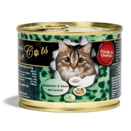 O’CANIS cibo umido per gatti con coniglio e pollo e olio di salmone - 200g