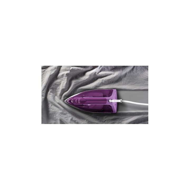 Tefal FV2836 ferro da stiro a vapore piastra in ceramica 2400 W viola bianco