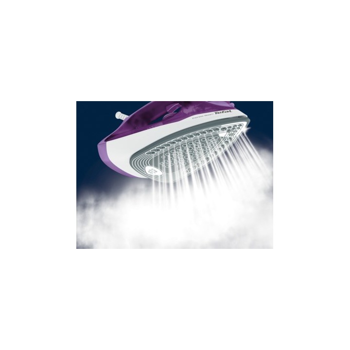 Tefal FV2836 ferro da stiro a vapore piastra in ceramica 2400 W viola bianco