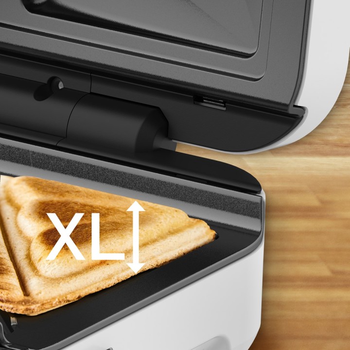 Tefal Snack XL SW7011 piastra per panini 850 W bianco acciaio inox