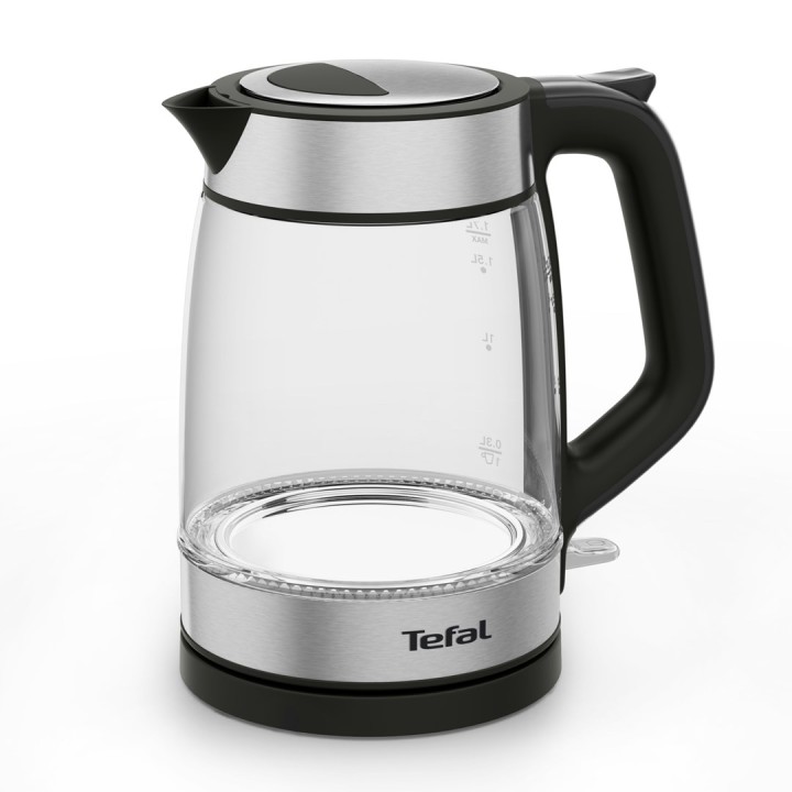 Tefal Bollitore in vetro KI605830 bollitore elettrico 1.7 L 2200 W nero argento trasparente