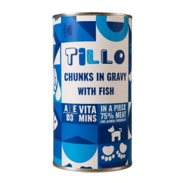 TILLO Bocconi in salsa Pesce - cibo umido per cani - 1250g