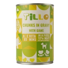 TILLO Bocconi in salsa Selvaggina - cibo umido per cani - 415g