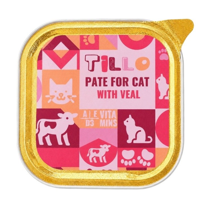 TILLO patè vitello - cibo umido per gatti - 100g